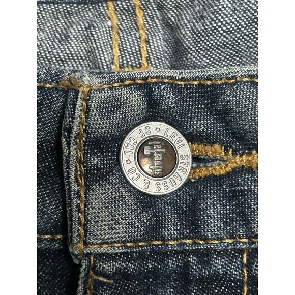 Levi’s Silver Tab Vtg Dark Wash Denim Jeans 34x28L Loose Boot - Picture 4 of 10